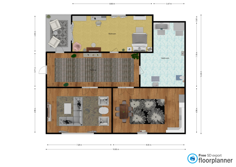 FloorPlanner platformasında 2D eskizlərin və 3D modellərin hazırlanması